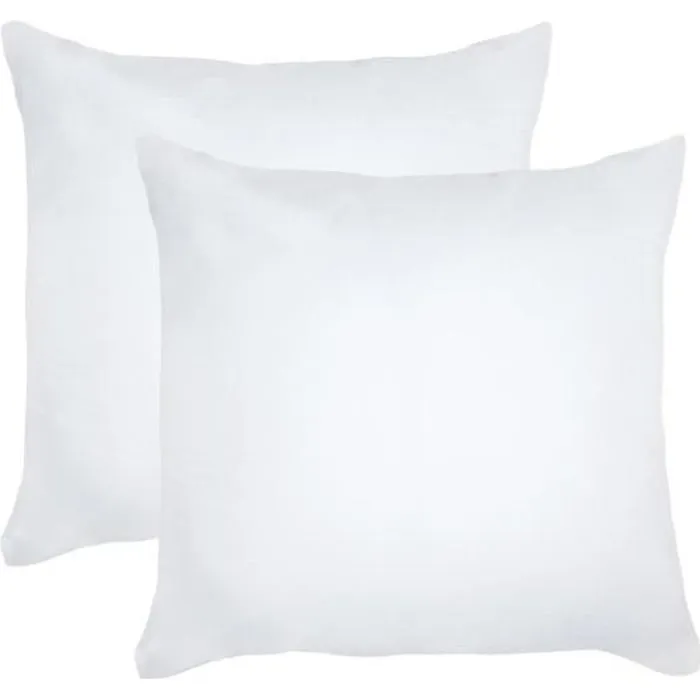Oreillers carrés en latex - Confort souple - Garnissage en flocons - Blanc - 60 x 60 cm-0