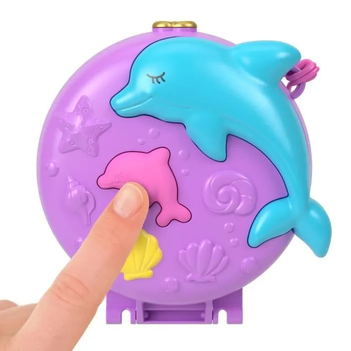 Polly Pocket-Sauvetage du dauphin-Coffret 2 mini-figurines et animaux HWN96-7