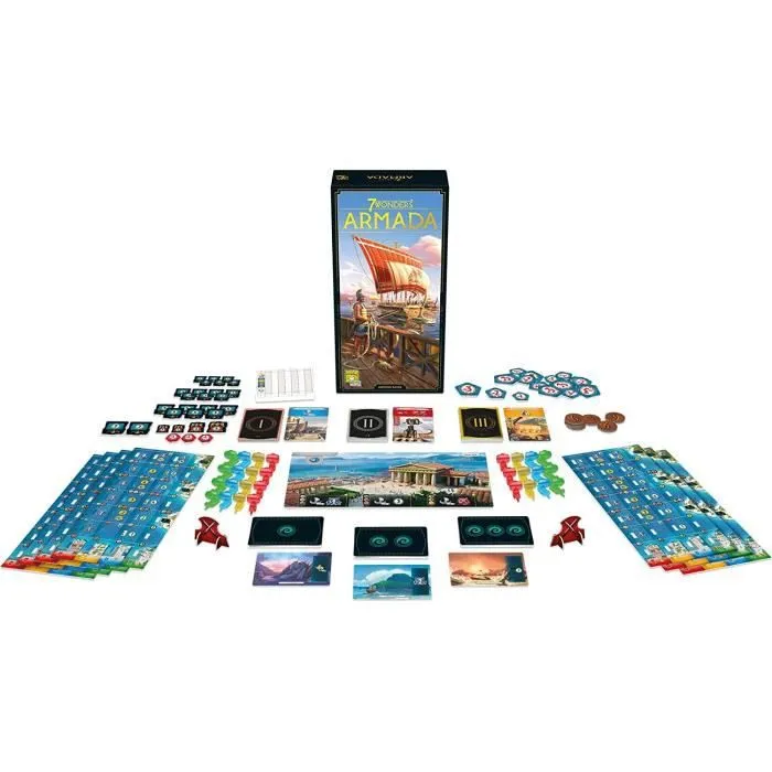 Repos Production - 7 Wonders - Extension Armada - Nouvelle version 2020 - Jeu de société - À partir de 10 ans - 3 à 7 joueurs-1