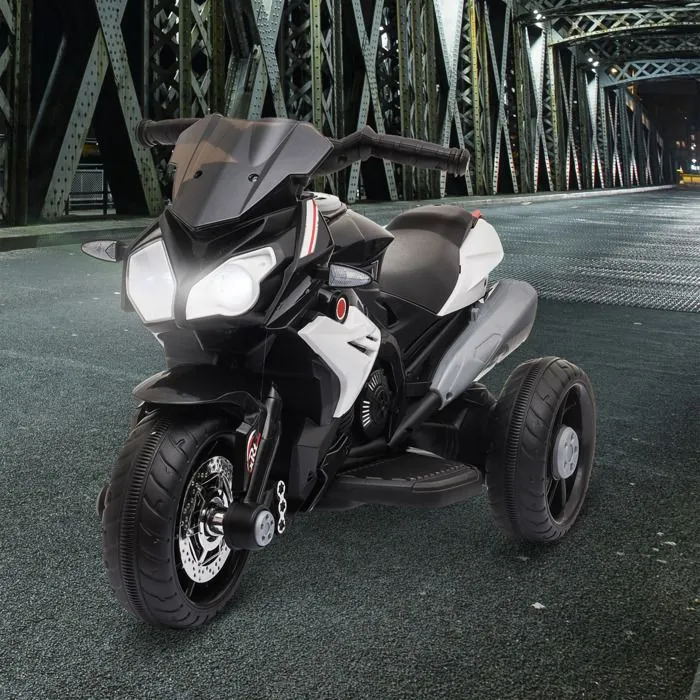HOMCOM - moto enfant - Plastique - 86x42x52cm - Noir-2