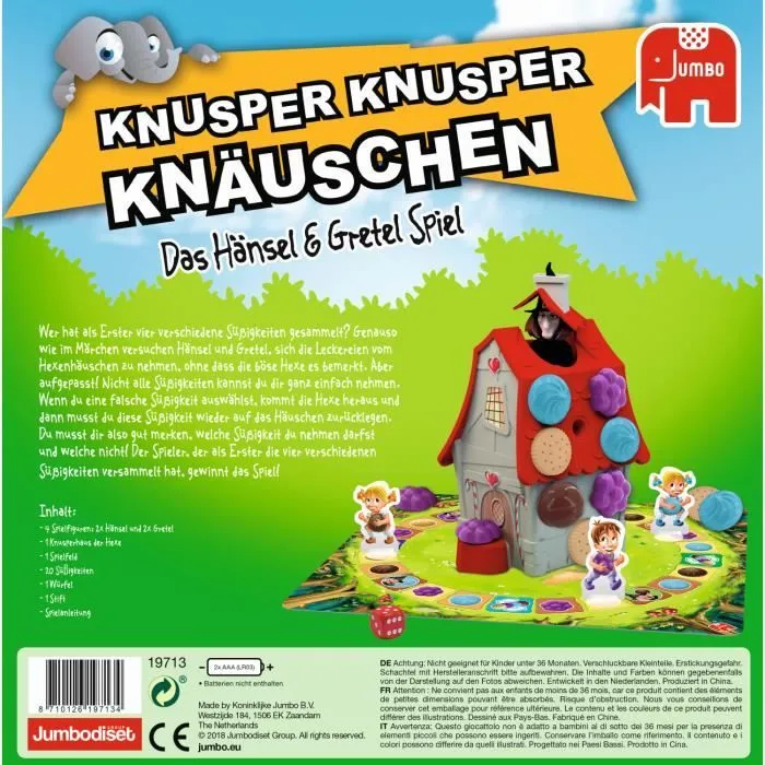 Jumbo Knusper Knusper Knauschen, Jeu de chance, Petite enfance, 15 min, Garçon-Fille, 4 année(s), Intérieur-1