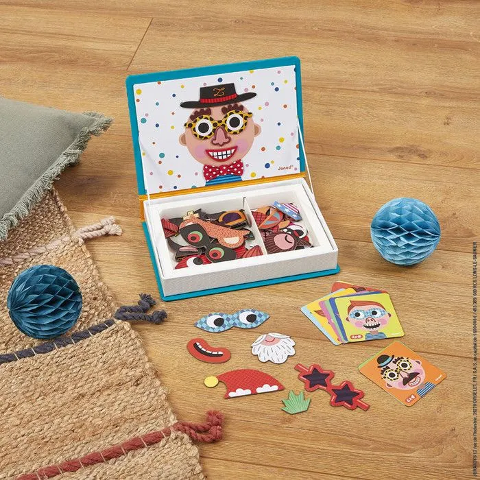 Magnéti'Book Crazy Faces Garçon, 70 Magnets-1