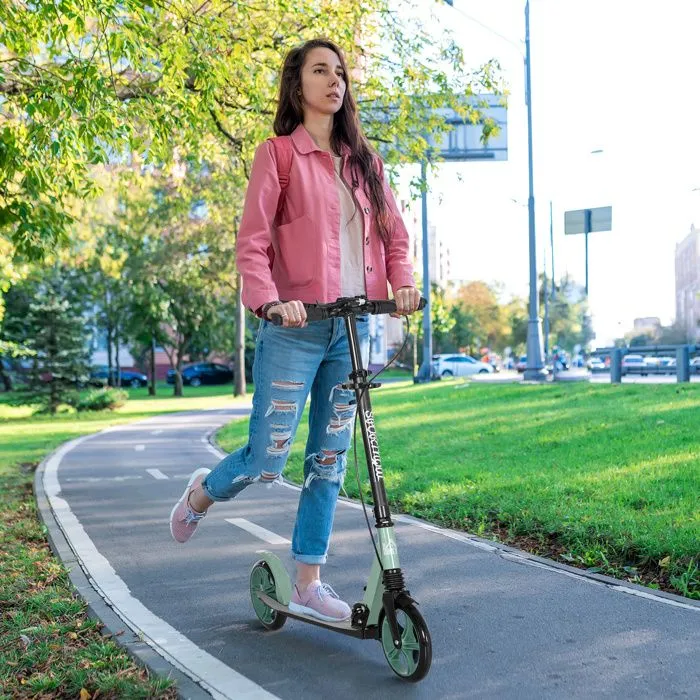 HOMCOM - Trottinette - Aluminium - 91.5x36.5x104cm - Vert-2