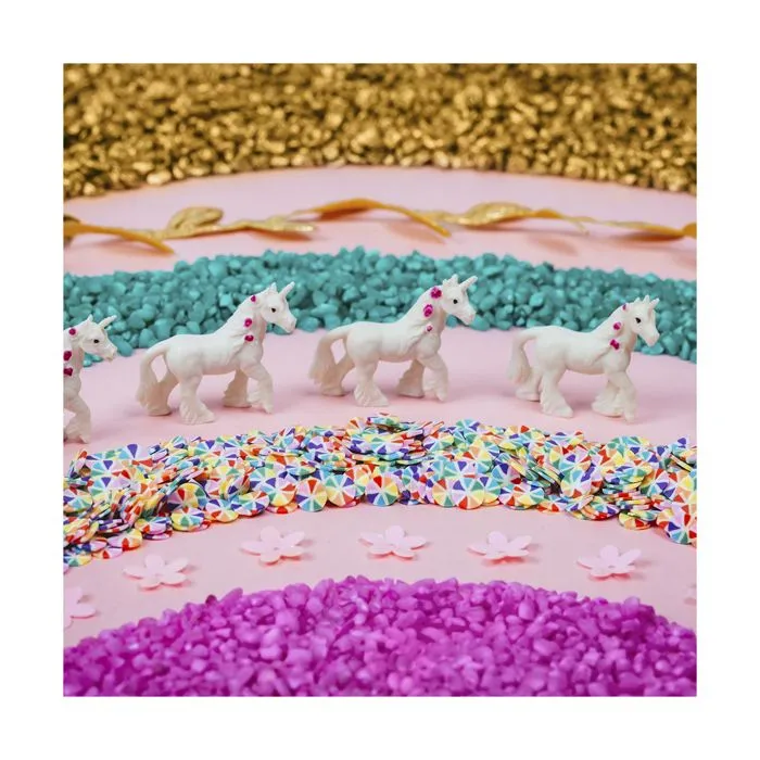 Bouteille sensorielle Sound - Licorne - Petit Boum - Jouet d'éveil - Son - Turquoise-2
