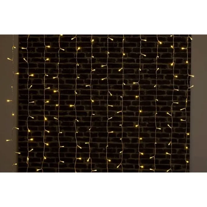 Rideau de façade extérieur 600 LED blanc chaud  Feeric lights & christmas-1