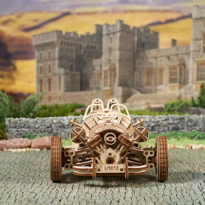 Three-wheeler UGR-S - Ugears - Puzzle 3D en bois-2