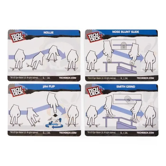 Finger Skate - Tech Deck Pack Versus 2 Fingerboard - 6061574 - Avec 2 authentiques Mini Skate & 4 cartes collector -Modèle aléatoire-4