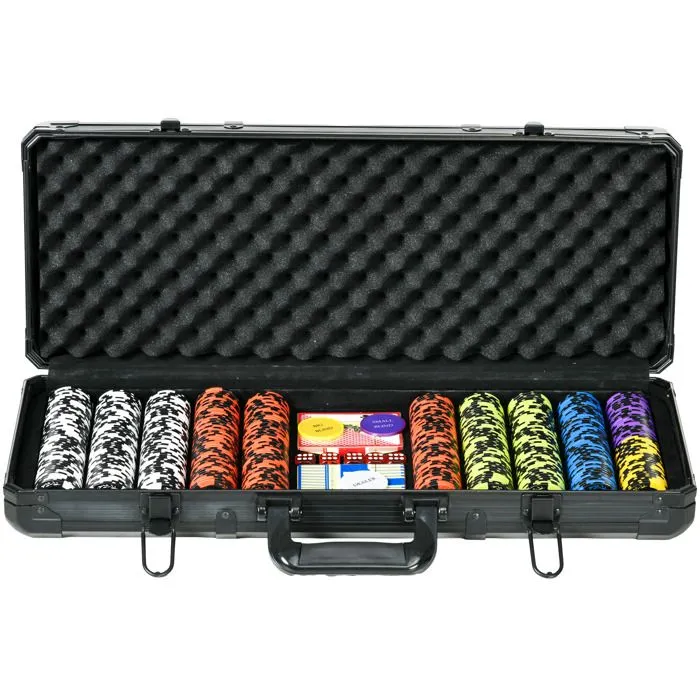 SPORTNOW - Mallette de Poker - Plastique - 57.5x24x10.5cm - Noir-0