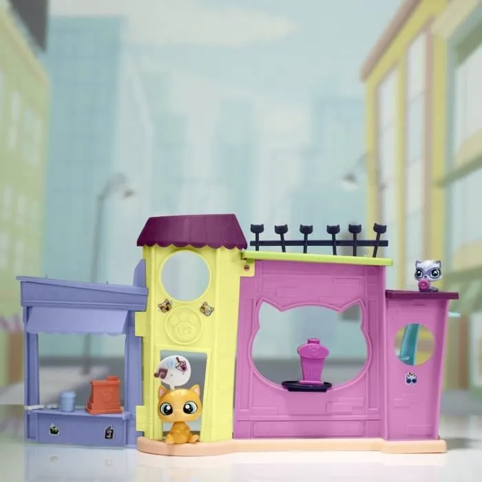 Littlest Petshop - HASBRO - Le café - Fille - 4 ans - Distributeur de friandises - Accessoires - Deco Clips-1
