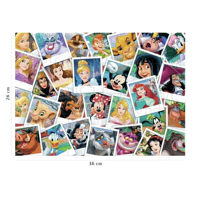 Puzzle 100 pièces Disney - NATHAN - La grande famille - Dessins animés et BD - 36x26 cm-5