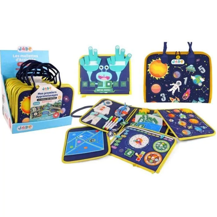 Pochette d'Activitées Espace - Montessori - JADE - Jeu Educatif - Voyage - Sensoriel - Jeu Pour Enfant - Design Français-2