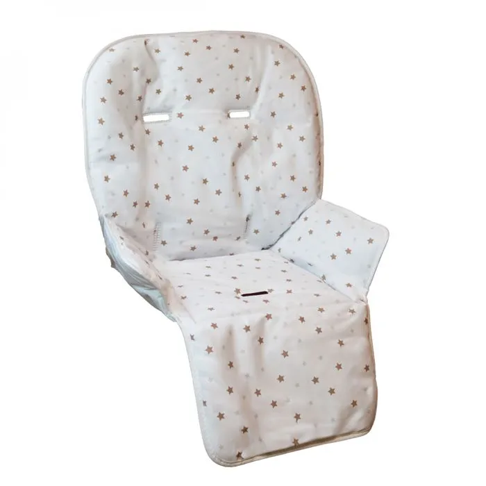 Housse d'assise pour chaise haute bébé enfant gamme Ptit - Celeste - Monsieur Bébé-0