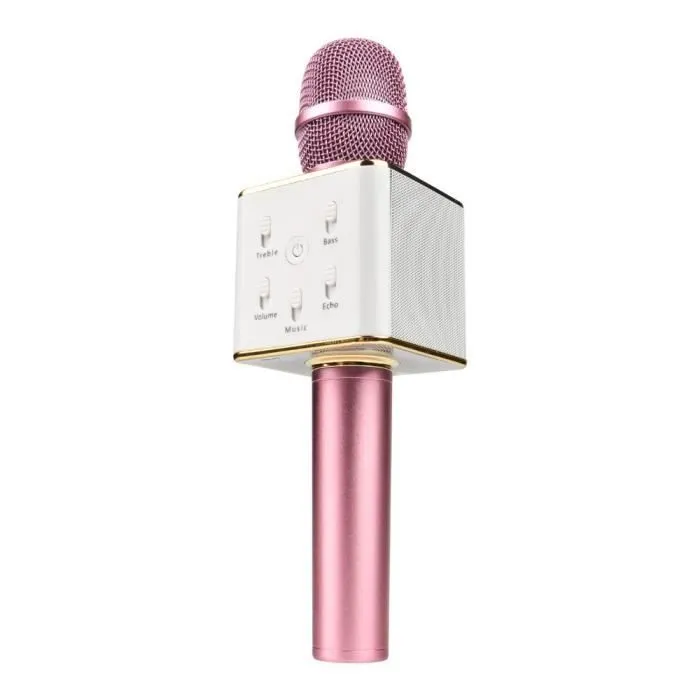 ROSE Q7 microphone de chant sans fil karaoké portable connecté avec téléphone pour IPHONE pour SAMSUNG etc.-3