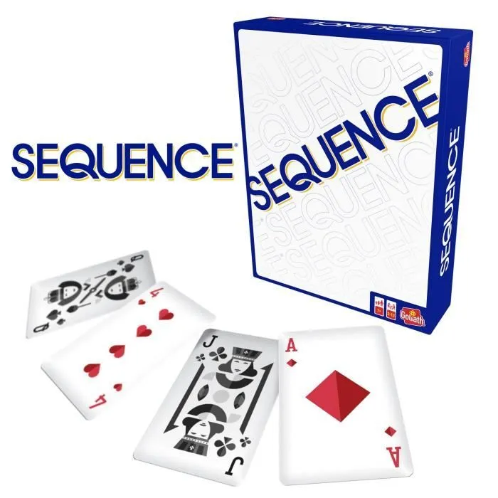 SEQUENCE Jeu de stratégie Goliath - Classique des USA - 2 lignes de 5 - 2 joueurs ou plus-5