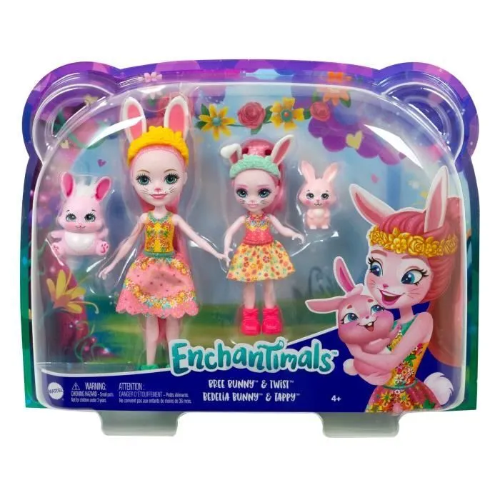 Enchantimals - Bree Lapin Et Petite Soeur - Poupée-1