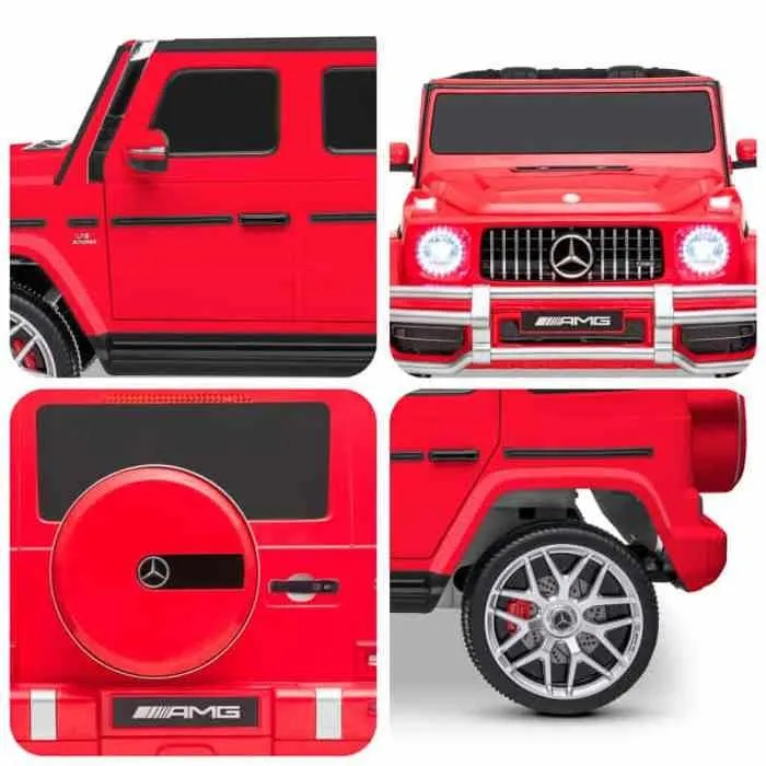 Voiture Electrique 4x4 SUV Rouge 2 places Mercedes AMG 2 x 45 W - Marche AV-AR, Phares et Système audio-5