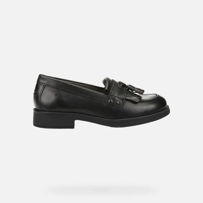 Derbies - Geox - JR AGATA - Cuir - Noir - Fille-1