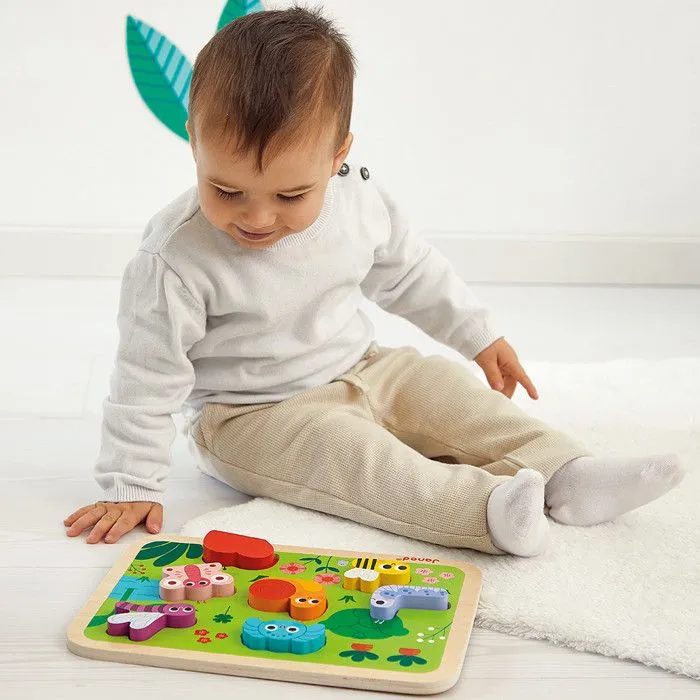 Janod - Chunky puzzle en bois Jardin - JURATOYS-1