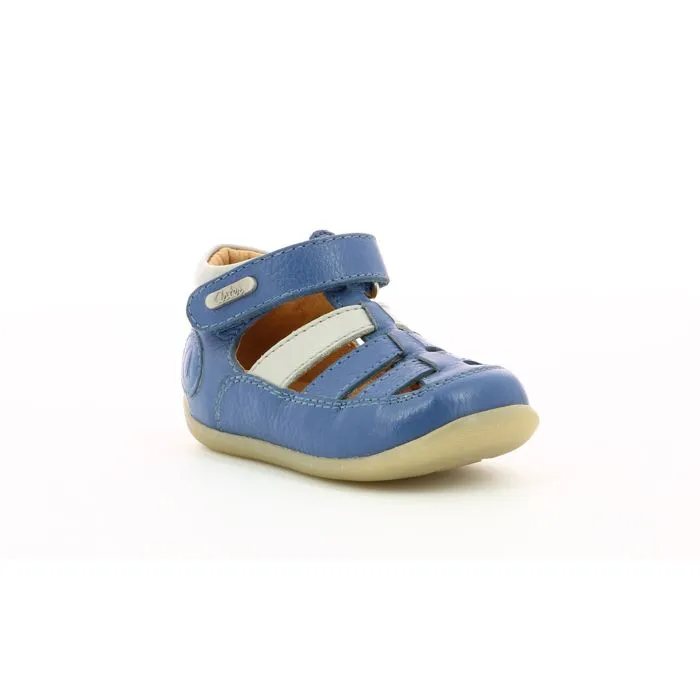 ASTER Sandales Denys Bleu jean gris-1