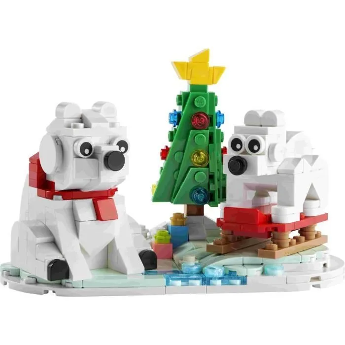 Jouet - LEGO - Les ours blancs en hiver - 312 pièces - Décoration de Noël-1