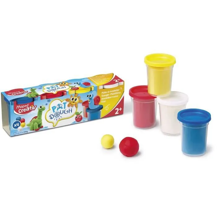 Set de pâte à modeler Mon premier - MAPED - x4 - Pour enfants à partir de 2 ans-1