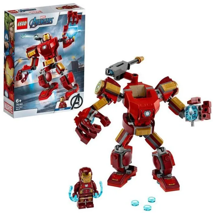 Jouet de construction - LEGO® - Marvel Super Heroes 76140 - Robot d'Iron Man - 148 pièces - 3 ans et plus-0