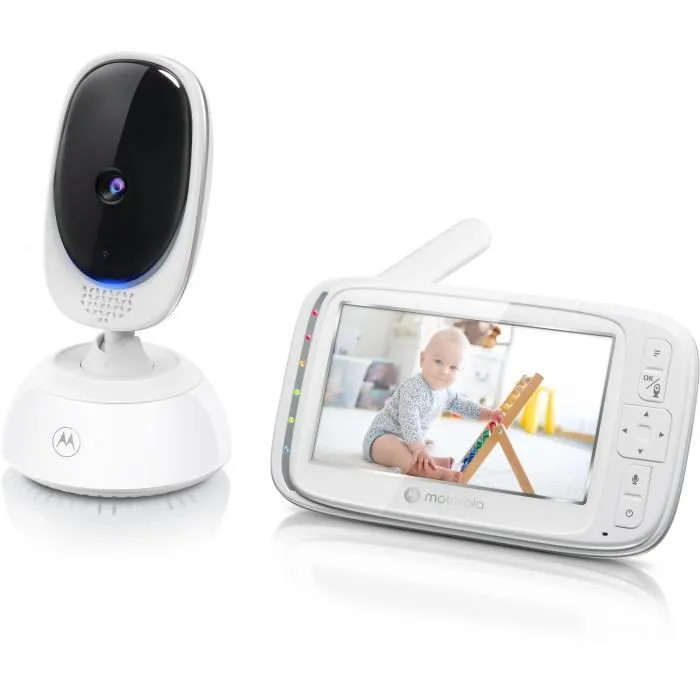 Moniteur vidéo Wi-fi - MOTOROLA - VM85 - 5" - 300 m - Connecté - Ecran - Infrarouge - Blanc-2