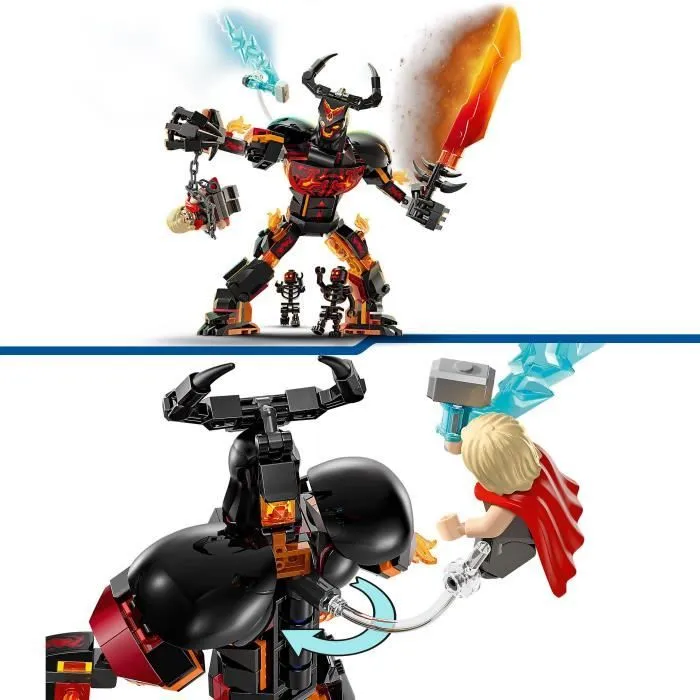 LEGO® Marvel 76289 Figurine de Thor contre Surtur à construire, Set de super-héros-2