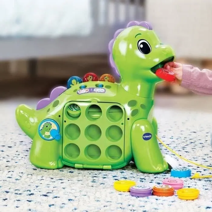 Jouet éducatif - VTECH BABY - Mon dino apprenti glouton - Couleurs, chiffres et aliments-0
