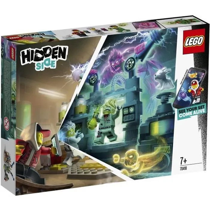 LEGO® Hidden Side™ 70418 Le laboratoire détecteur de fantômes - Jeu de construction, multicolore-0