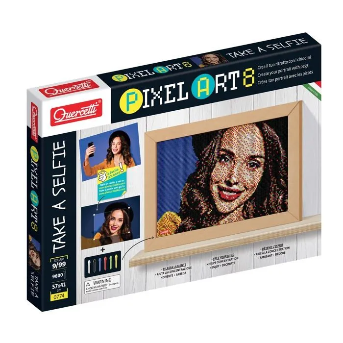 Jeu de mosaique Quercetti - 0774 - Pixel Art 8 Take a Selfie, Jeu de mosaiques-0