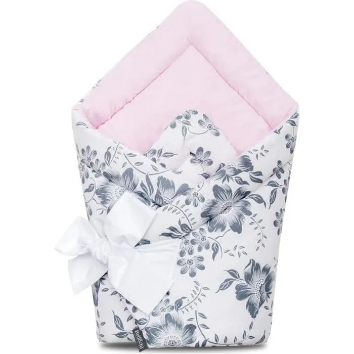 Nid d'Ange Bébé Réversible en Coton Hypoallergénique - Bellochi - Pink Berry-0