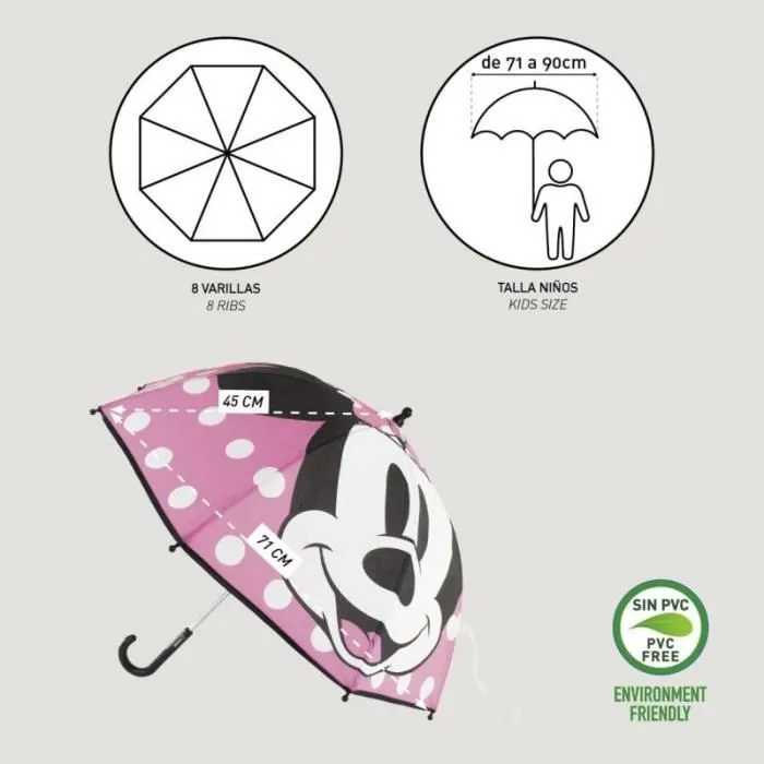 Parapluie - DISNEY - EVA MINNIE - Manuel - Multicolore - Polyester-3