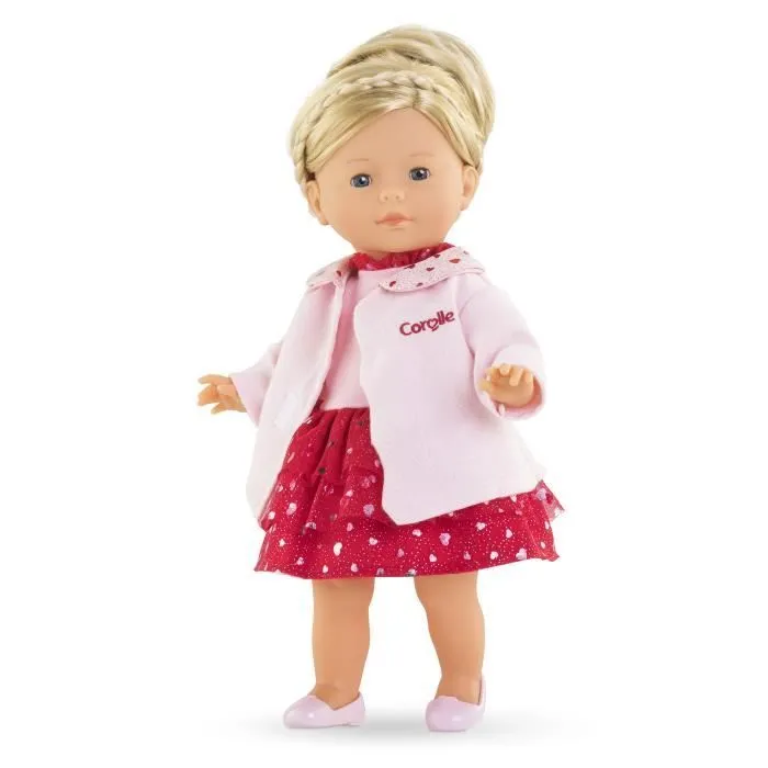 Manteau Pétales de Cœurs - COROLLE - pour poupée de 36 cm - Rose - Mademoiselle Corolle-1