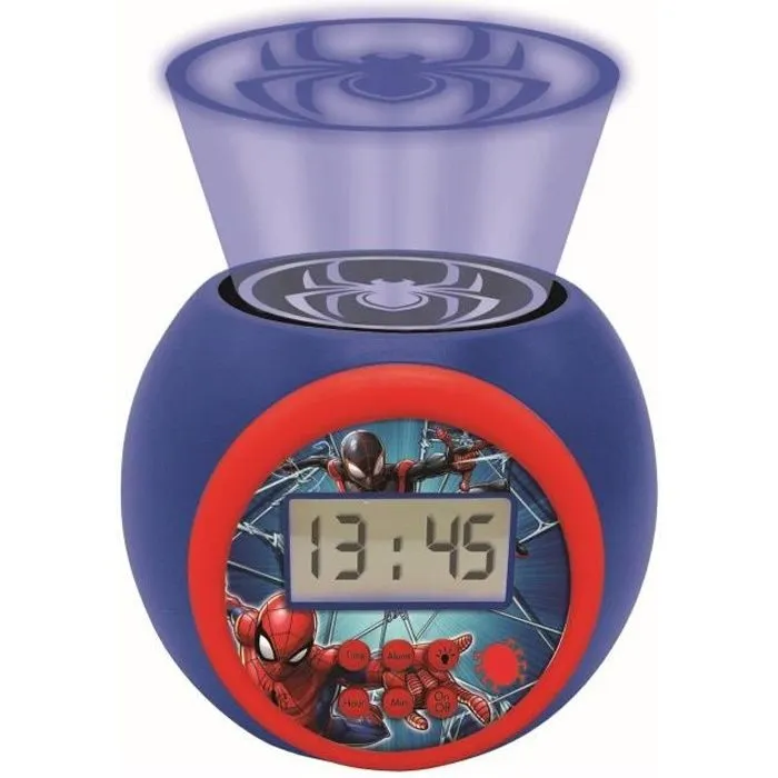 SPIDER-MAN Réveil projecteur fonction minuteur LEXIBOOK-0