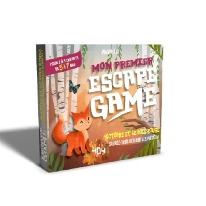 Mon premier escape game - Octobre et le bois rouge - Escape game de 2 à 5 joueurs - À partir de 5 ans-0