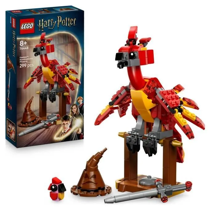 LEGO Harry Potter 76448 Fumseck : Le Phénix de Dumbledore - Jouet Pour Fille Dès 8 Ans-0