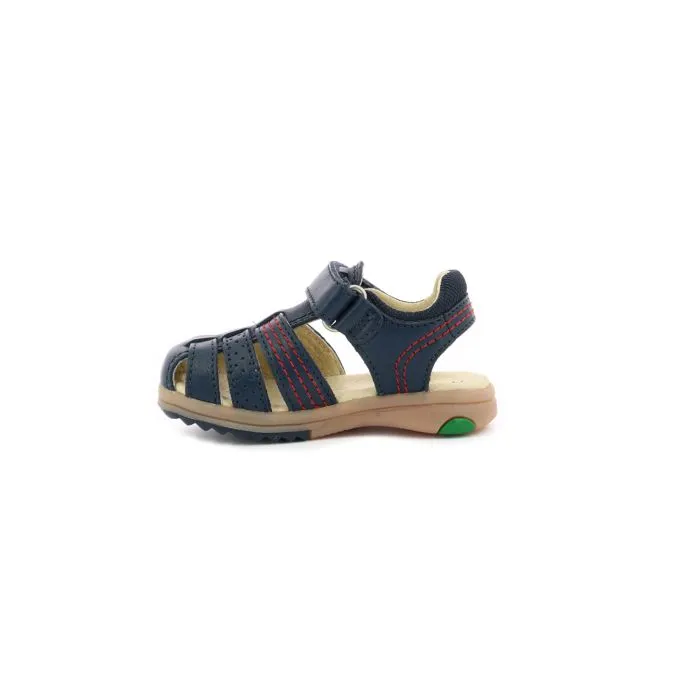 Sandales - KICKERS - Platinium - Cuir - Marine - Scratch-3