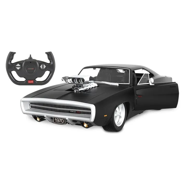 Voiture Dodge Charger R/T 1970 2,4GHz 1:16 - Noir - JAMARA-0