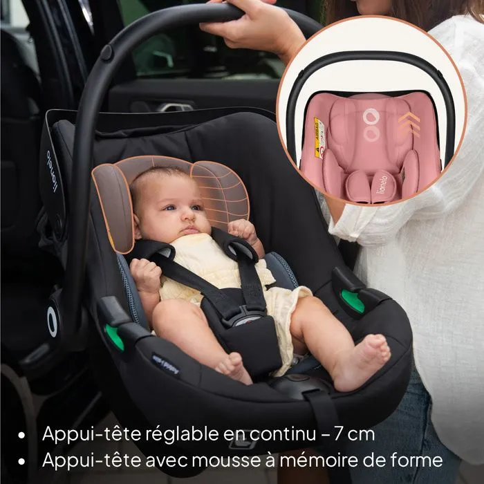 Siège-auto 40-87 cm LIONELO Astrid i-Size - Cosi bébé - ADAC - Légère - 0-13 Kg - Groupe 0+ - Rose-3