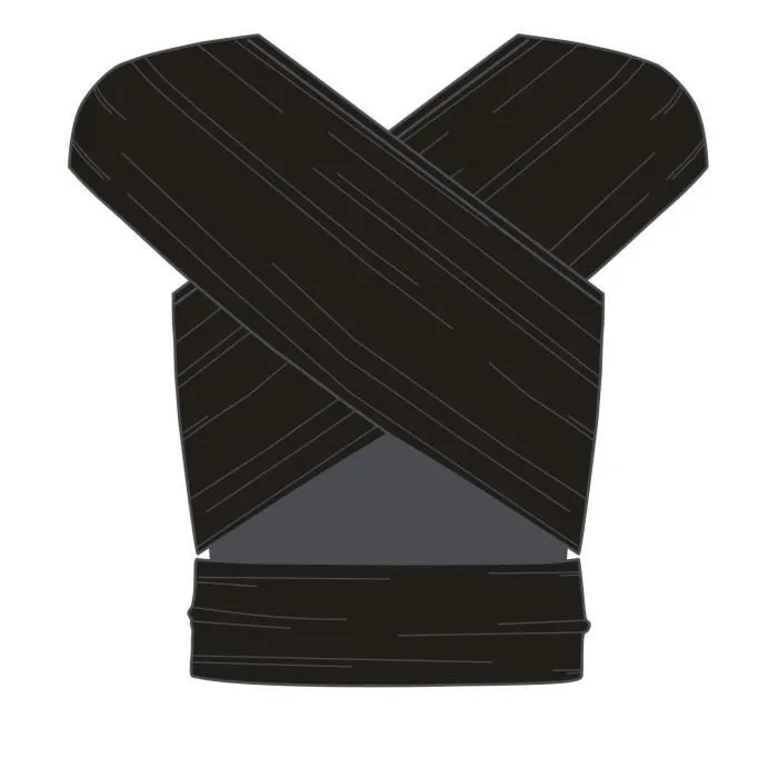 Echarpe de portage MANDUCA SLING Noir - Pour un portage tout en douceur - Coton 100% bio-3