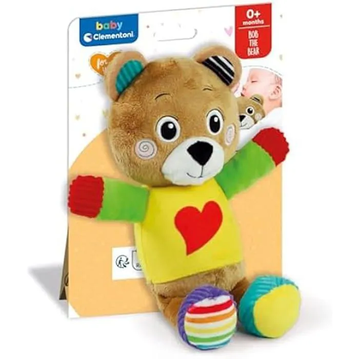 Peluche - Clementoni - Multicolore - 17906 - Pour bébé - Stimulation multisensorielle - Lavable en machine-1