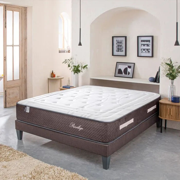 Matelas Ressorts Privilège 140x200 cm Accueil Mousse hypersoft-1