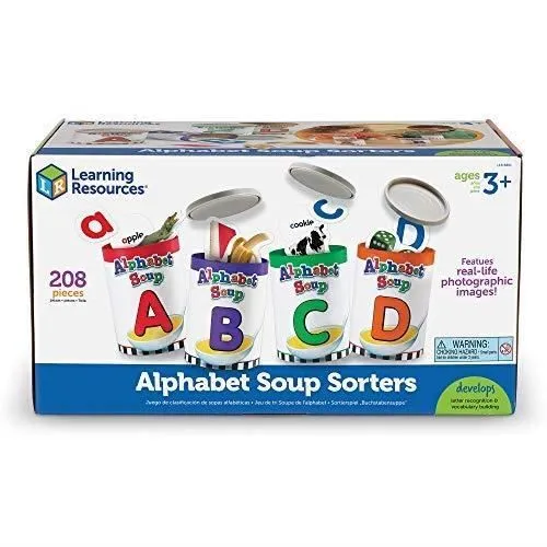 Jeu éducatif - Learning Resources - LER6801 - Soupe de l'alphabet - 180 pièces colorées - À partir de 3 ans-0