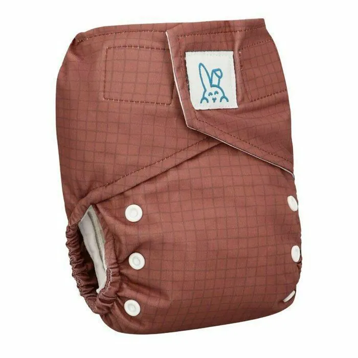 Bumbuns - Couche lavable à scratch (TE1) - Tiles Chestnut - Insert intégré-2