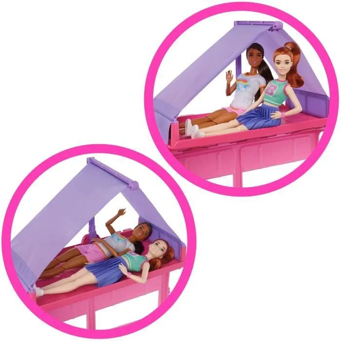 Barbie - Coffret Camping-Car de Rêve avec plus de 60 accessoires - Barbie - HRJ78-3