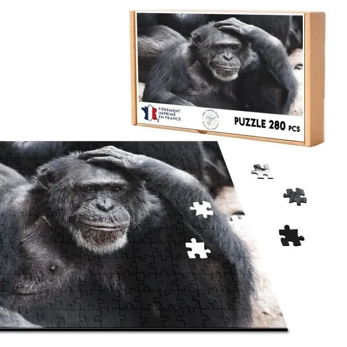 Puzzle Classique - FABULOUS - Chimpanze Singe - 280 Pièces - Adulte - Intérieur-0