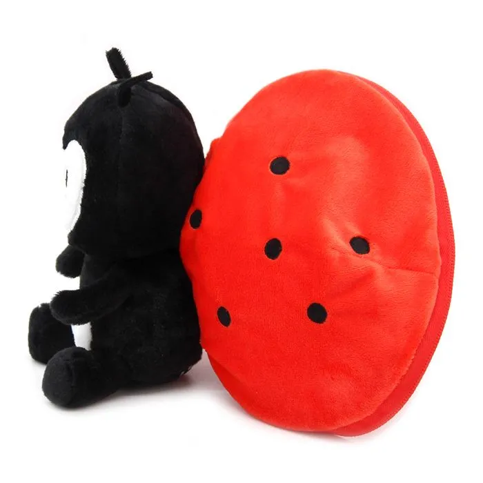 Peluche - Les Déglingos - Flipetz Coccinelle Tomate - 2 en 1 - Rouge - 18x10x17 cm-2