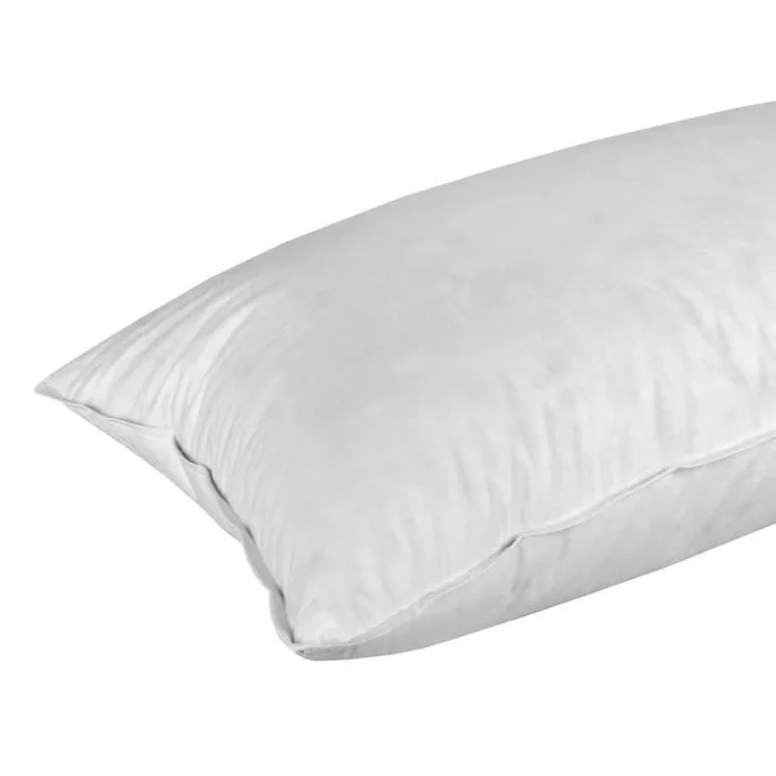 Oreiller rectangulaire - HOMESCAPES - 40 x 80 cm - Duvet d'oie - Confort moelleux - Lavable en machine-3
