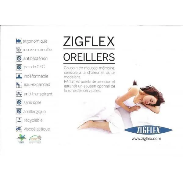 Up&Down Matelas Ferme Densité 35 Kg/m3 - 18 Cm + 2 Oreillers à Mémoire de Forme (80x190)-1